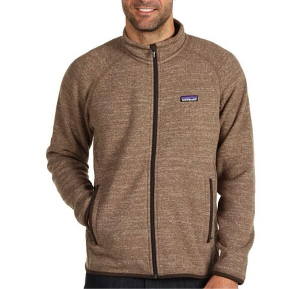 Patagonia Better Sweater Full Zip Heathered Brown Men's Fleece Jacket XS - Picture 1 of 11